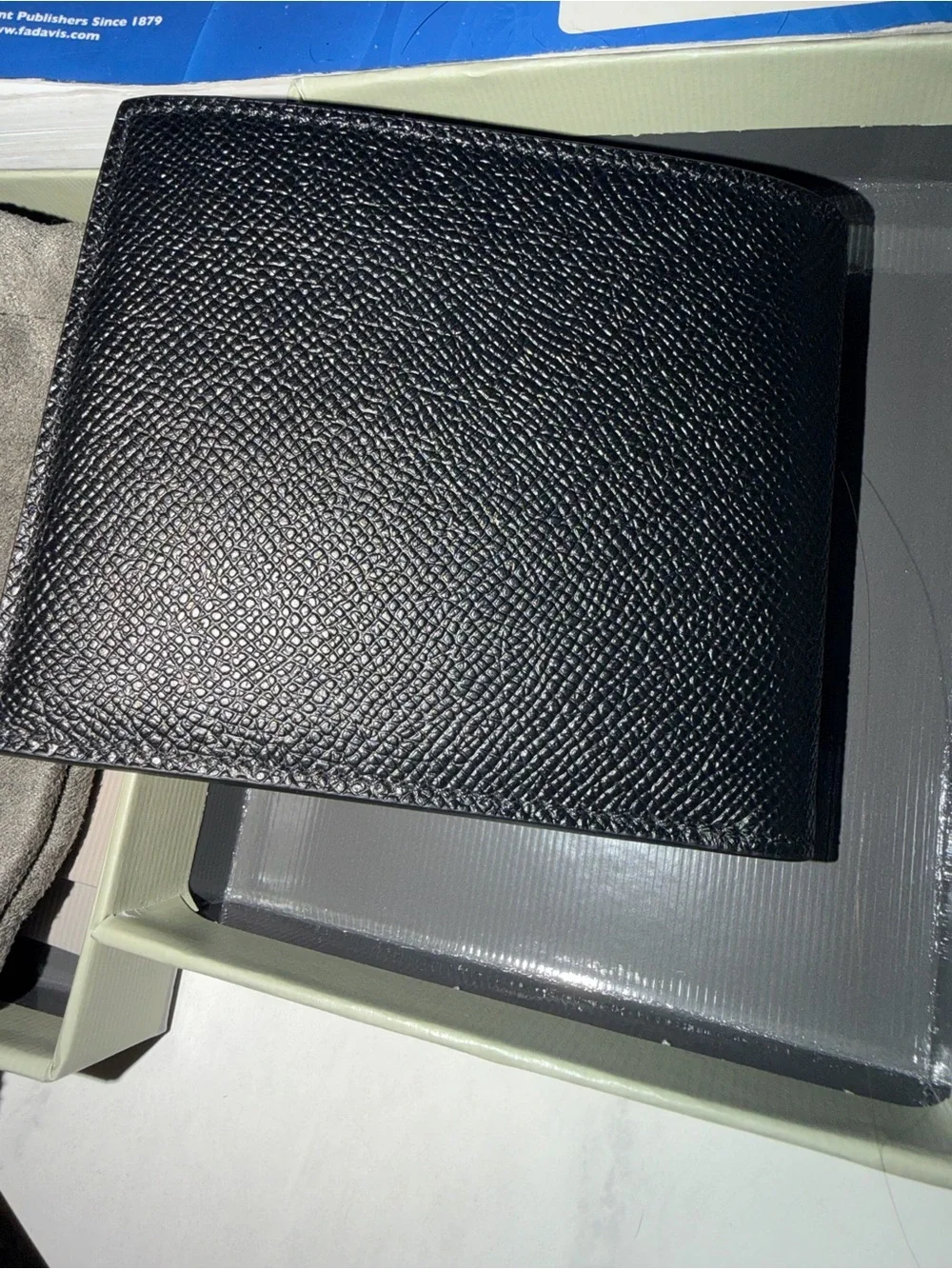 Tom Ford Black Pebbled Leather Bifold Wallet